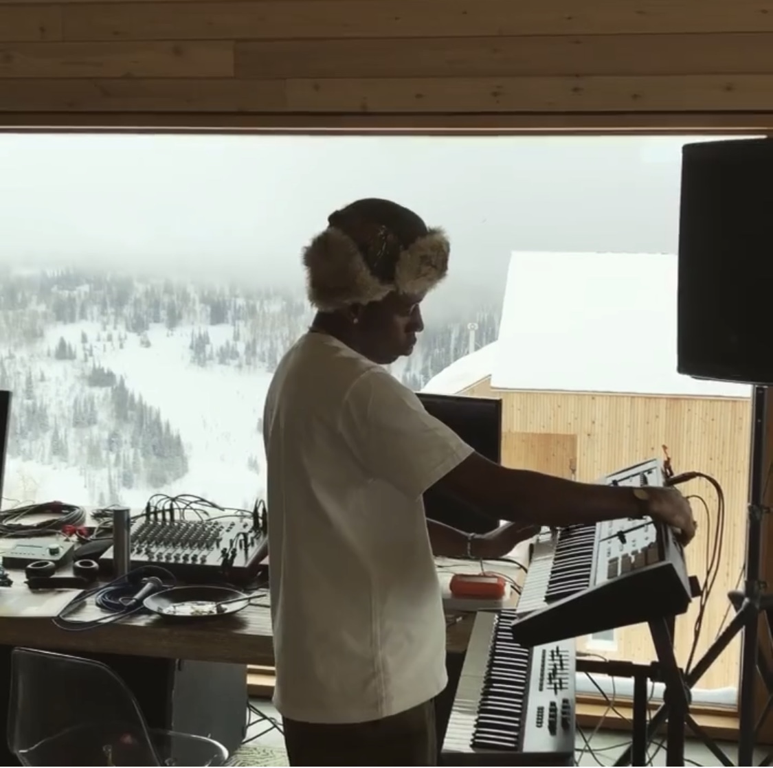 Tyler, The Creator goes sledding